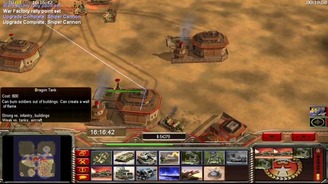 The battle between china tanks and gla command & conquer-contra 006-general zero hour Competition смотреть онлайн