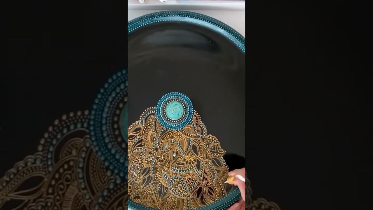 Ия Лямкина и её невероятная роспись контурами и жидким жемчугом от ТАИР! #art #diy #декор смотреть онлайн