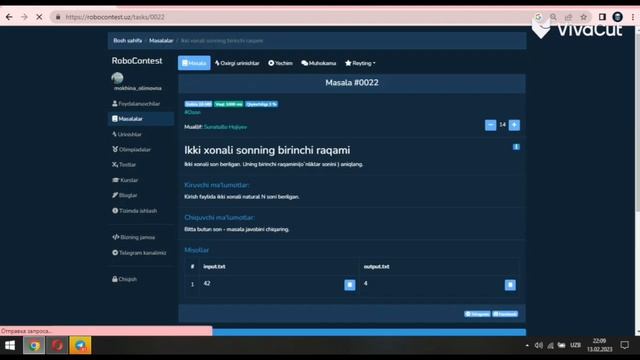 Robocontest 22 - masala yechimi || Python смотреть онлайн