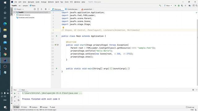 Java FX урок 2 - Компоненты Java FX приложения : Shapes, UI Control, Pane(layouts), Listeners смотреть онлайн