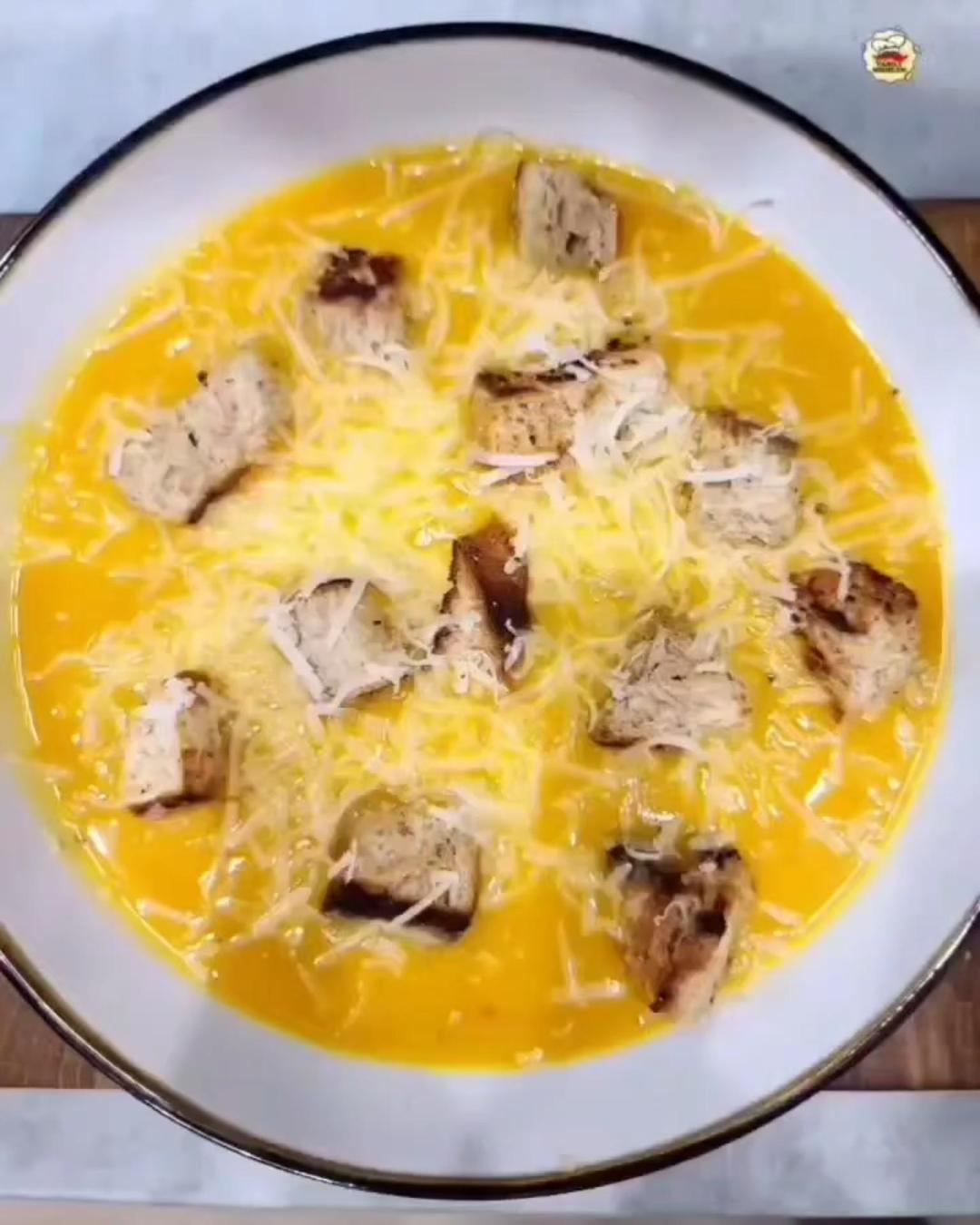 Рецепт супа : Тыквенный суп 🎃Больше рецептов в ТГ канале - ссылка в шапке профиля☝️