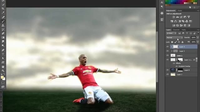 Photoshop Tutorial Football Poster Design Tutorial | Blending Tutorial | Ashley Young смотреть онлайн