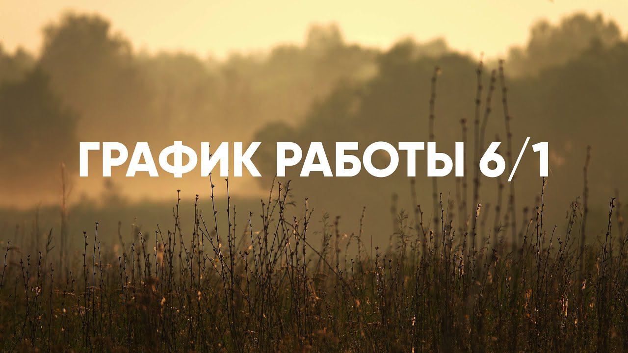 График работы 6 через 1 смотреть онлайн