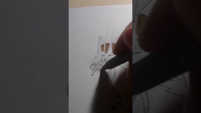 Рисую кошку (мультяшную) ?? смотреть онлайн