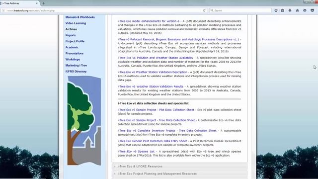 Importing inventory data into i-Tree Eco v6 смотреть онлайн