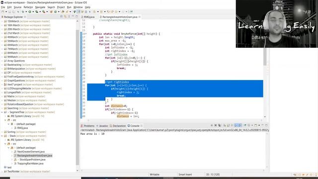 21. Largest Rectangle Area in Histogram | Maximum Rectangular Area in Histogram | Devendra Yadav смотреть онлайн