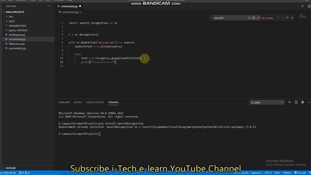 Covert Audio To Text Using Python | Easy Speech-to-Text with Python смотреть онлайн