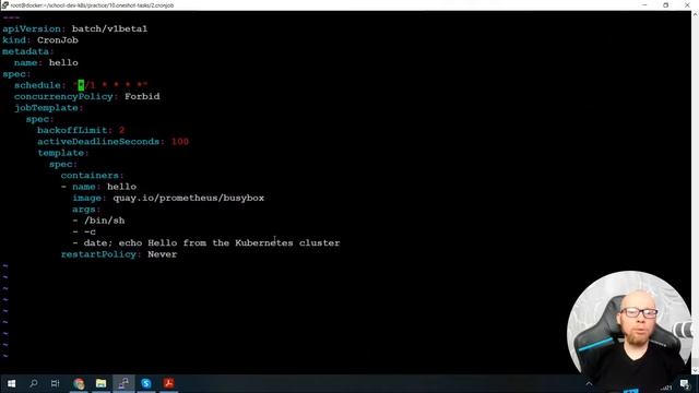Урок 9: Oneshot задачи. Вечерняя школа «Kubernetes для разработчиков» смотреть онлайн