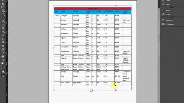 Sir Zain 5-7 MWF - Topic: Adobe Indesign Import MS Excel. смотреть онлайн