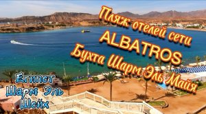 ПЛЯЖ отеля Albatros Sharm 4*/ Beach Albatros Resort, бухта Шарм Эль Майя
