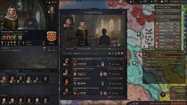 Crusader Kings 3 Tours & Tournaments Part 43 Carolingians Roleplay, Slow Play смотреть онлайн