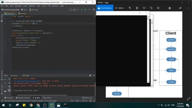 chatting between server and client by using socket programming смотреть онлайн
