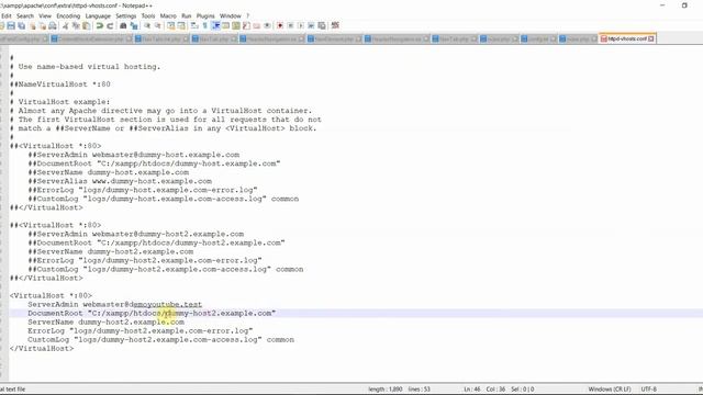 How to change localhost to custom domain name virtual host смотреть онлайн