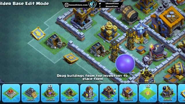 NEW BEST BH9 Base 2022 with Replay | COC Builder Hall 9 Trophy Base Copy link | Clash of Clans смотреть онлайн
