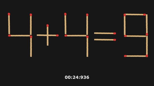 Добавьте 1 спичку, чтобы пример стал верным! Головоломки со спичками! 4+4=9 смотреть онлайн