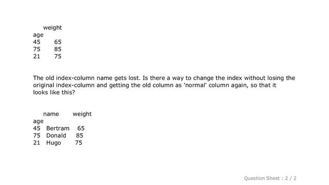 Pandas : python - Pandas - Dataframe.set_index - how to keep the old index column смотреть онлайн