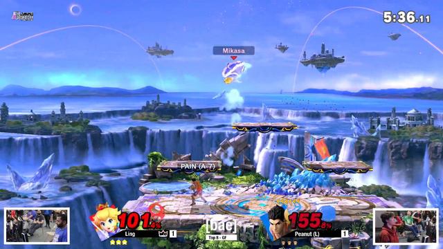 [bae101] Top 8 - GF - Ling (Peach) Vs. Peanut (L) (Little Mac) - SSBU Tournament смотреть онлайн