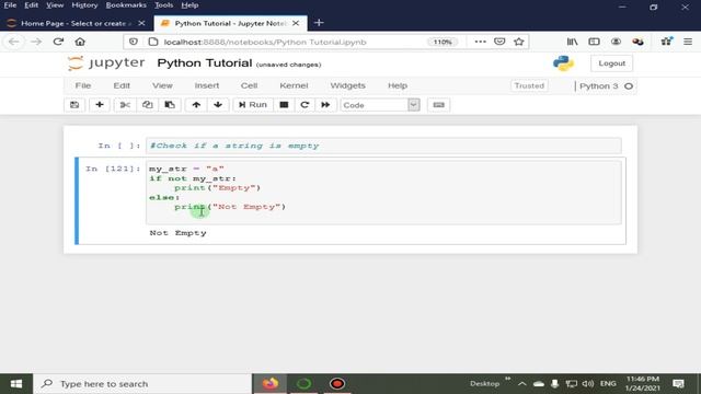 How To Check Empty String | Python 4 You | Lecture 85 смотреть онлайн