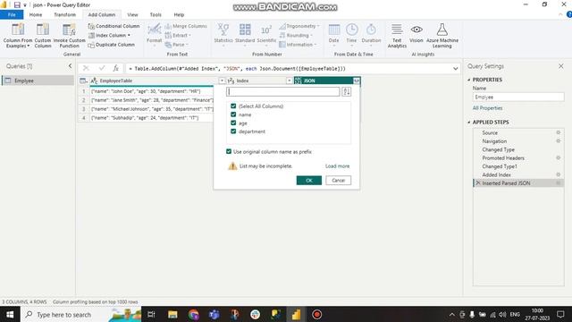 3) Convert JSON data into Records In Power Query #powerquery #powerbi смотреть онлайн