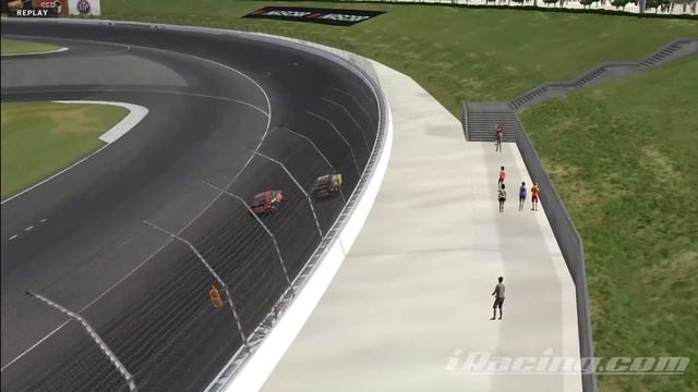 KANSAS CONTROVERSY! 1 LAP SPRINT FOR WIN! - iRacing AI NASCAR Career Mode Part 13 смотреть онлайн