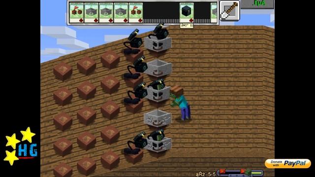 ? Plants vs Zombies Mod Minecraft Roof 5 [Conveyor-belt] смотреть онлайн
