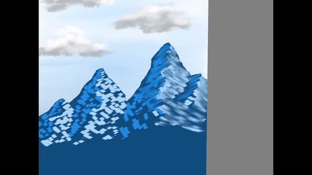 Mountain Landscape Using Autodesk Sketchbook Pro On Ipad With Apple Pencil смотреть онлайн