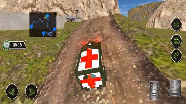 US Army Transport Ambulance Driving Rescue Game смотреть онлайн