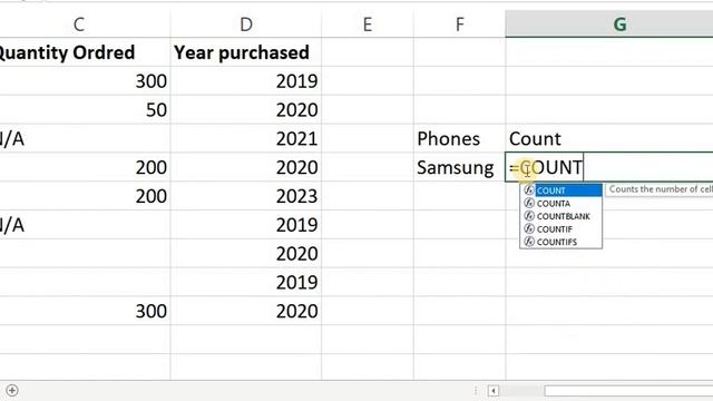 How to use COUNT, COUNTA, COUNTIF, AND COUNTIFS function in excel 2024 смотреть онлайн