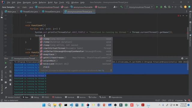47 Thread Programming - sleep() method смотреть онлайн