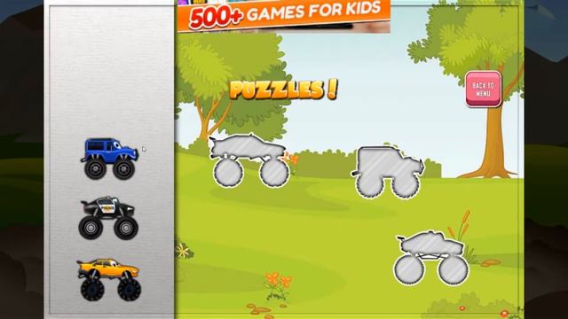 Monster trucks kids racing Гонки монстр грузовиков для детей смотреть онлайн
