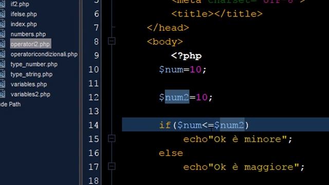Corso PHP base - Lezione 11 - Il costrutto if (parte seconda) смотреть онлайн