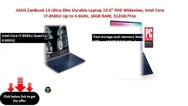 ASUS ZenBook 13 Ultra-Slim Durable Laptop 13.3” FHD Wideview смотреть онлайн