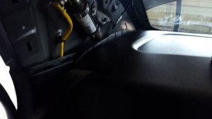 KIA RIO разбор задней полки для устранения скрипа (шумоизоляция - антискрип)