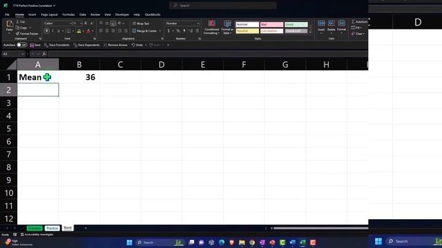 Perfect Positive Correlation Part 1 Statistics & Excel смотреть онлайн