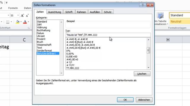 Benutzerdefinierte Formatierung MS Office Excel Teil1 - carinko.com смотреть онлайн