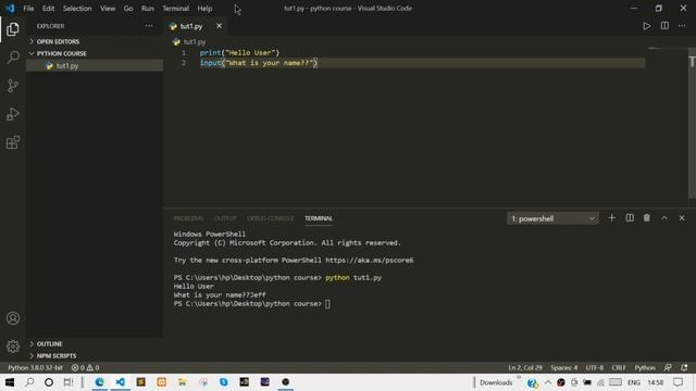 Python Tutorial For Beginners: Input and Variables #3 смотреть онлайн