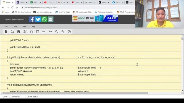C Recursive Function Programming - printing EVEN/ODD series смотреть онлайн