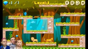 Приключения  ОГОНЬ ? И ? ВОДА в ДЖУНГЛЯХ АМАЗОНКИ. Игра на троих. Развлекательное видео для детей