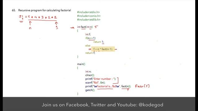 Module 15 - Lesson 6 ► Factorial of a number using Recursive function [Learn Programming] смотреть онлайн