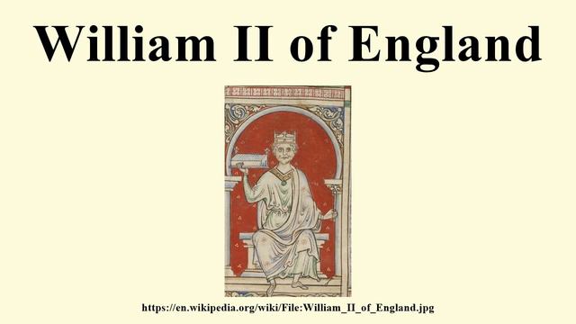 William II Of England