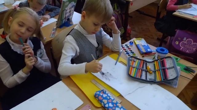 Рисуем снежинку, 1 класс смотреть онлайн