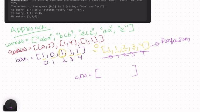 Leetcode 2559 Count Vowel Strings in Ranges || Prefix Sum смотреть онлайн