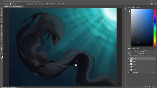 Exhale | Speedpaint | Photoshop CC смотреть онлайн