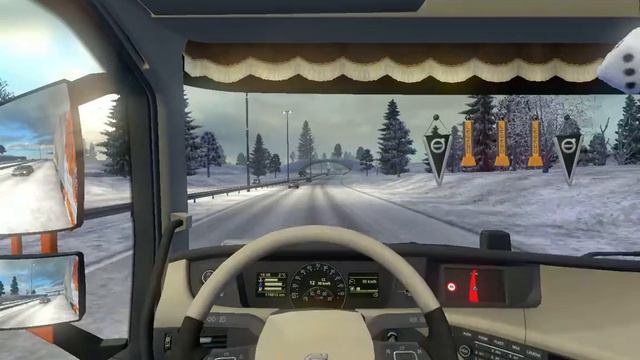 ★ Euro Truck Simulator 2 ★ - World of Trucks job + Winter mod смотреть онлайн