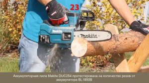 Аккумуляторная цепная пила Makita DUC254