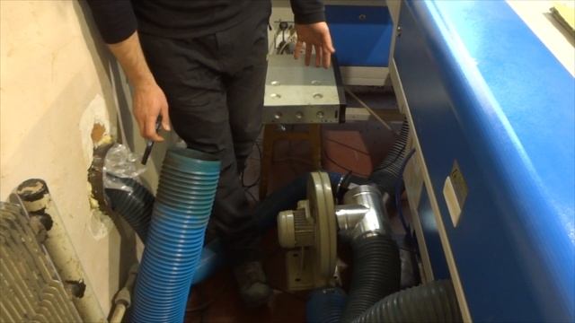 Вытяжка на два лазерных станка смотреть онлайн