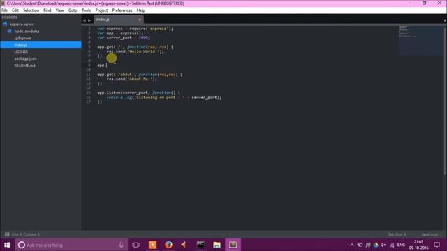 Basic Routing using Express - Node.js смотреть онлайн