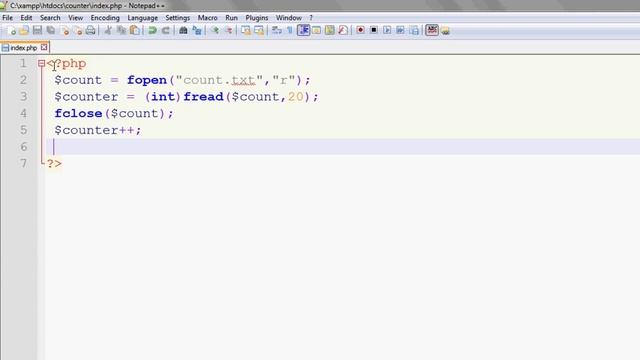 PHP Hit counter in hindi using text file смотреть онлайн