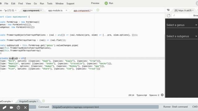 Creating a contextual, multi-select dropdown using Angular 7, rxjs 6 and Angular Reactive Forms смотреть онлайн