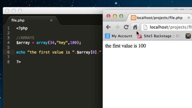 PHP Tutorial 10 - Arrays (basics for declaring indexed and associative arrays) смотреть онлайн